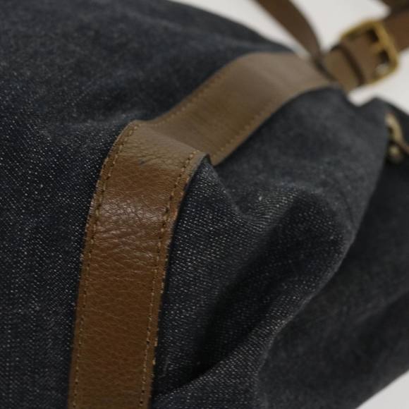 BURBERRY Shoulder Bag Canvas Black Auth hk626 - Picture 16 of 16